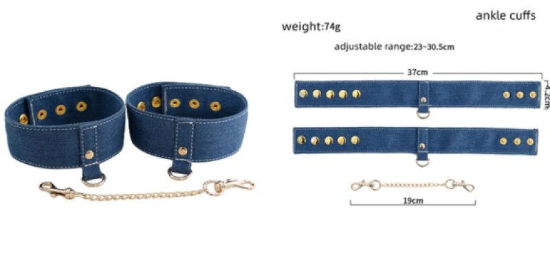 Ride 'Em Premium Denim Collection Ankle Cuffs**** - Just for you desires