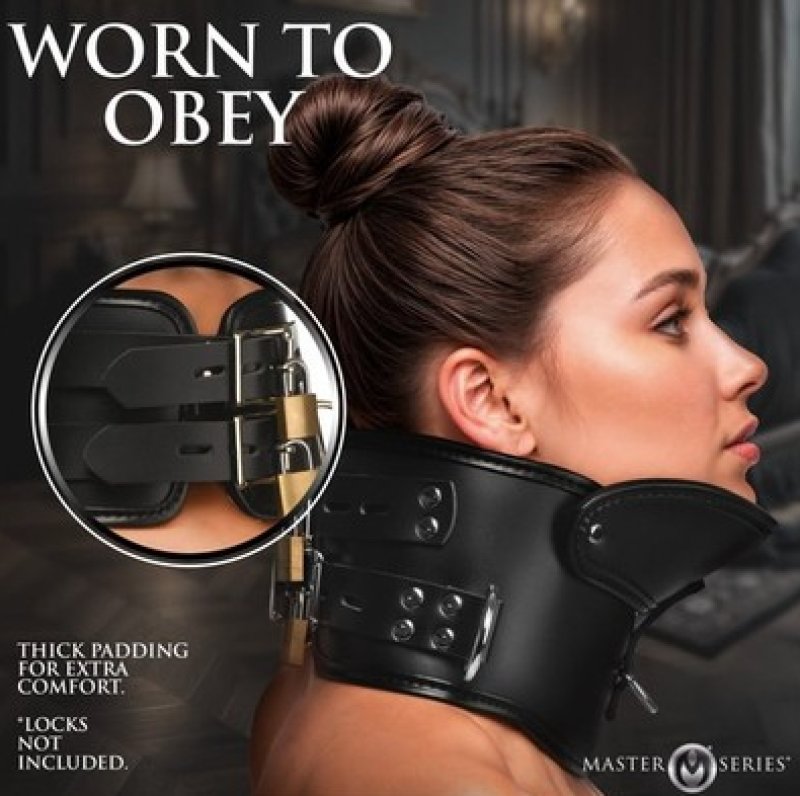 Master Series Rigid Locking Posture Collar w/ Chin Brace - Just for you desires