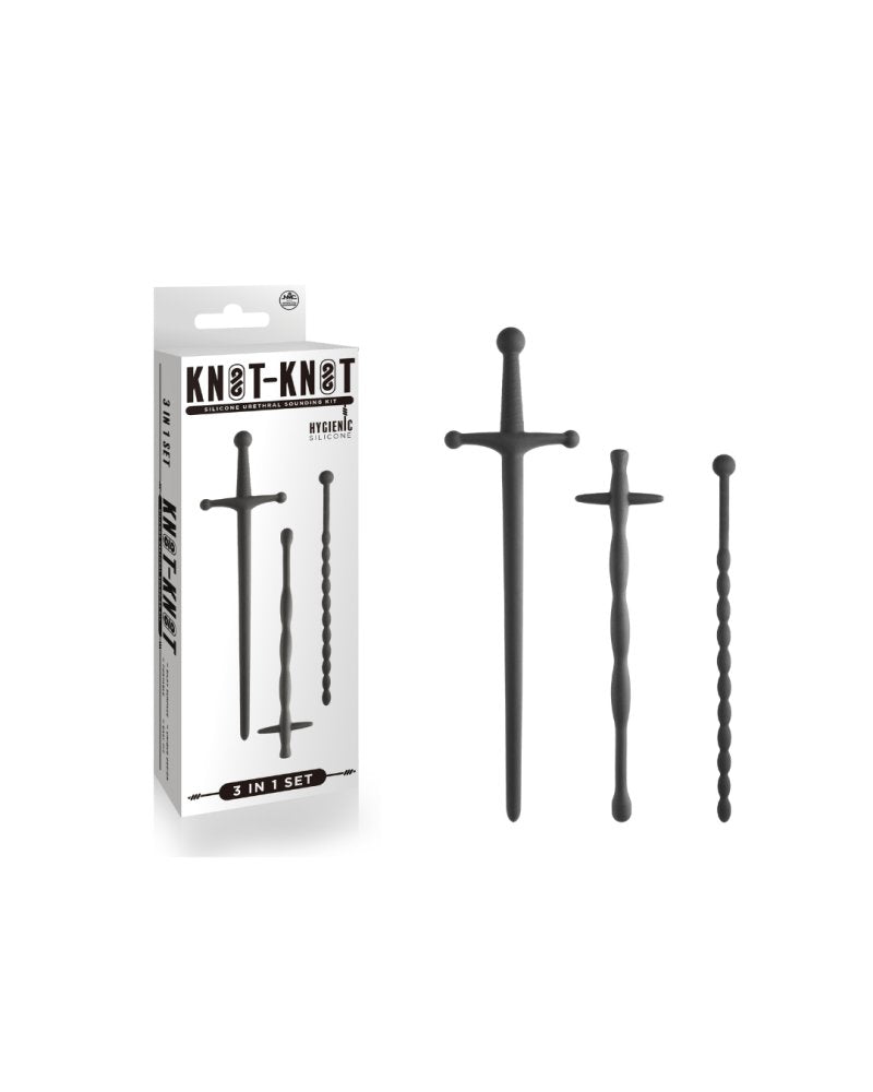 Knot-Knot Silicone Urethral Sounds Set - Just for you desires