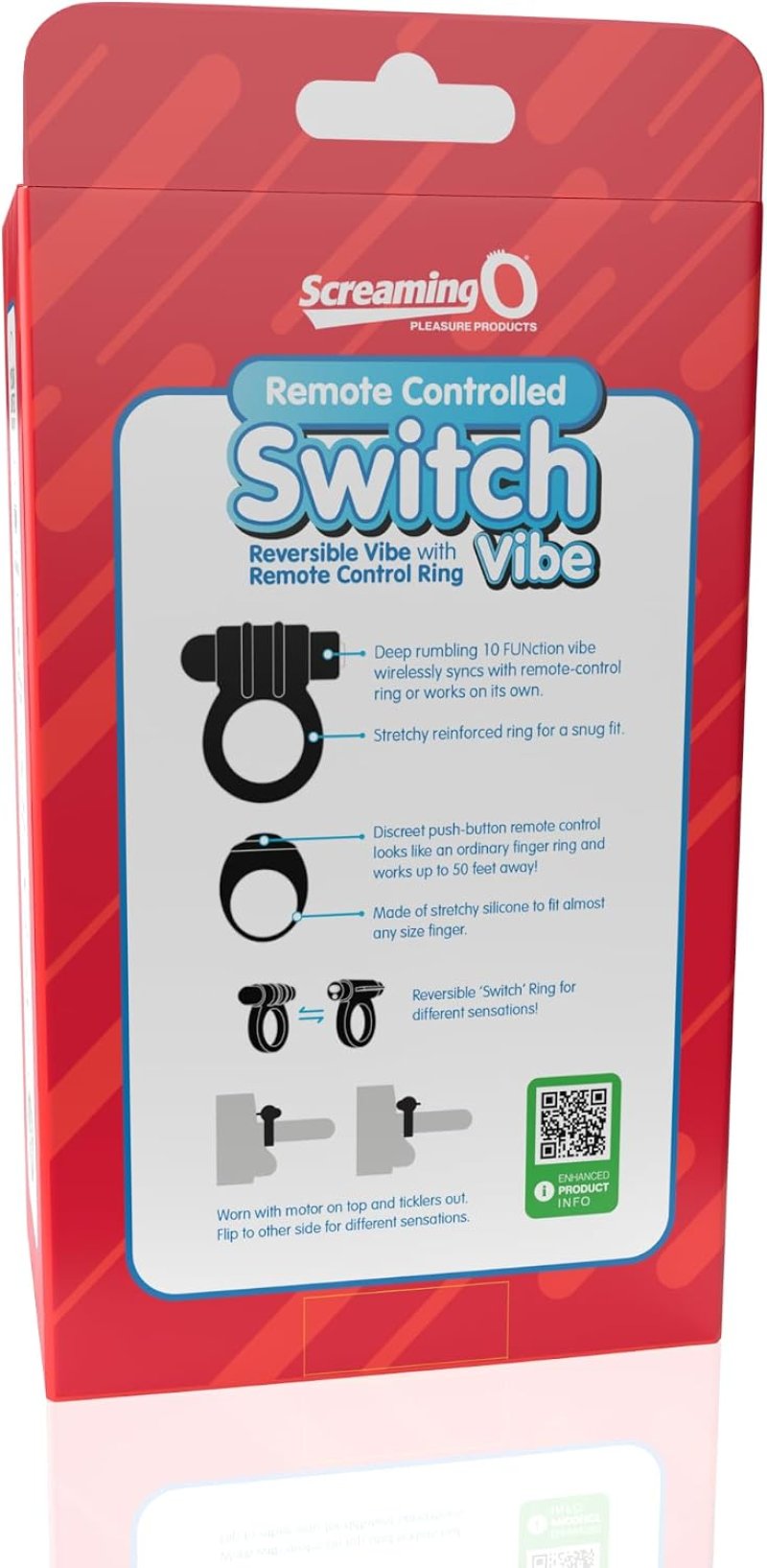 Screaming O Remote Controlled Switch Vibrating Ring - Black - Just for you desires