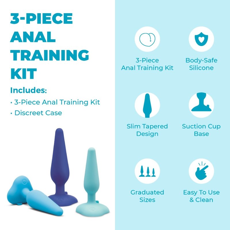 b-Vibe 3pc Anal Training Kit - Just for you desires