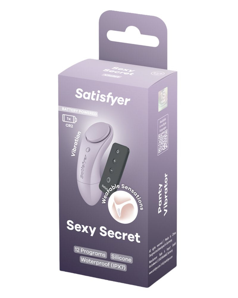 Satisfyer Sexy Secret with Remote Battery Series violet - Just for you desires