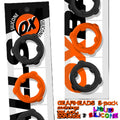 OXBALLS GEARHEADS 5-pack spinner rings ORANGE/BLACK - Just for you desires