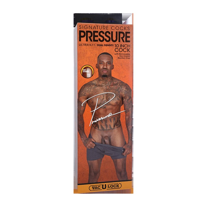 Signature Cocks - Pressure - 10 Inch ULTRASKYN Cock with Removable Vac-U-Lock Suction Cup