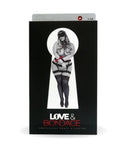 Black Bondage Set Panty & Garter L/XL****