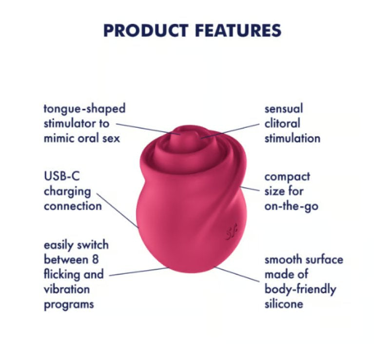 Satisfyer Tongue Twister red - Just for you desires