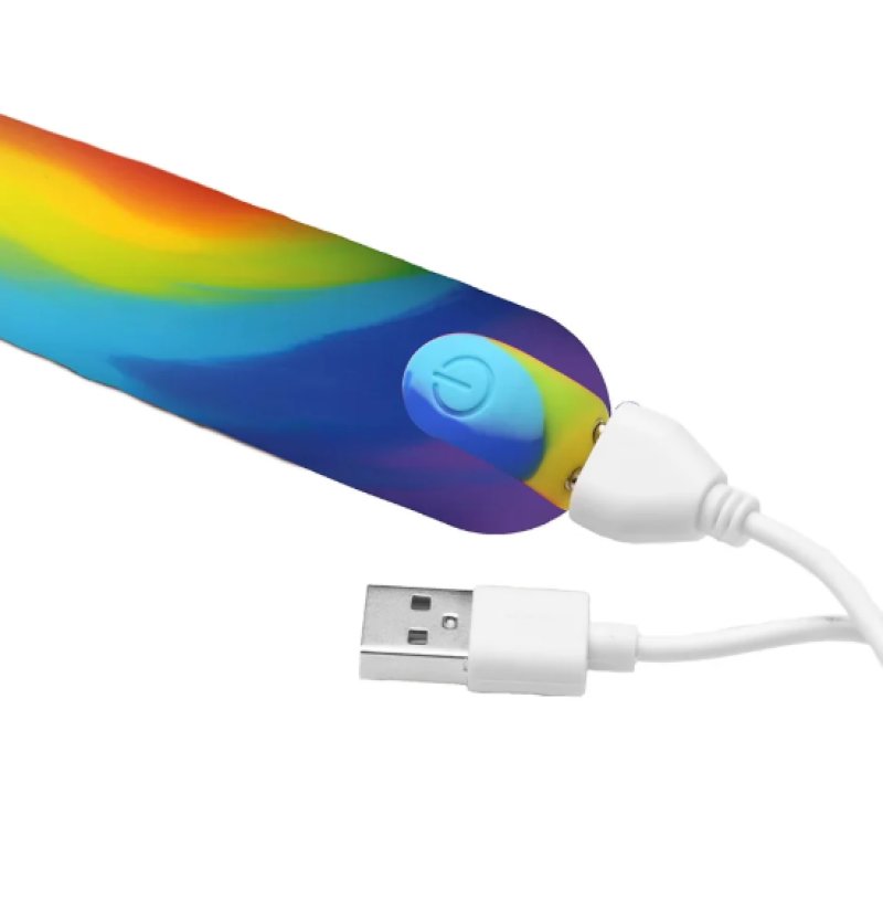BANG! Rainbow Silicone Vibrator - Just for you desires