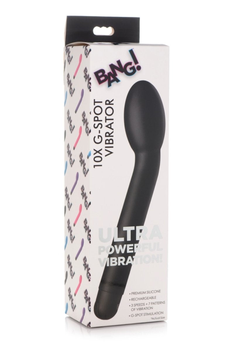 BANG! 10X G-Spot Rechargeable Vibrator - Black**** - Just for you desires