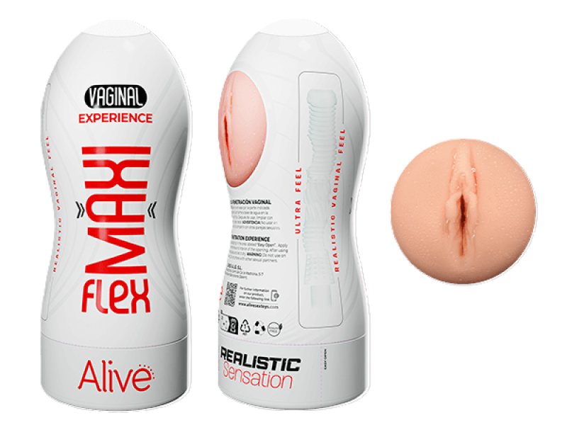 Alive Vaginal MAXI FLEX Flesh Masturbator L