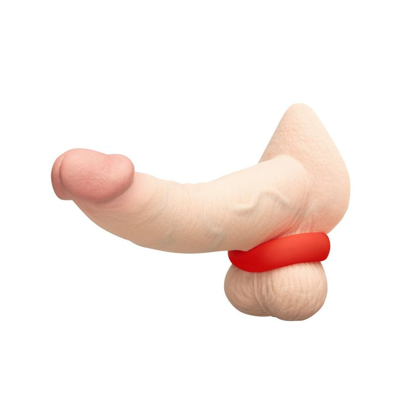 b-Vibe Flex Ring Bulk - Silicone Cock Ring - Red