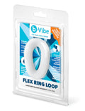 b-Vibe Flex Ring Loop - Silicone Cock Ring - Clear