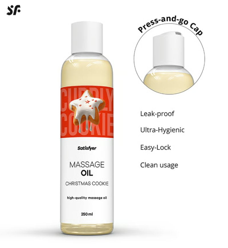 Satisfyer Massage Oil, 250ml Christmas Cookie - Just for you desires