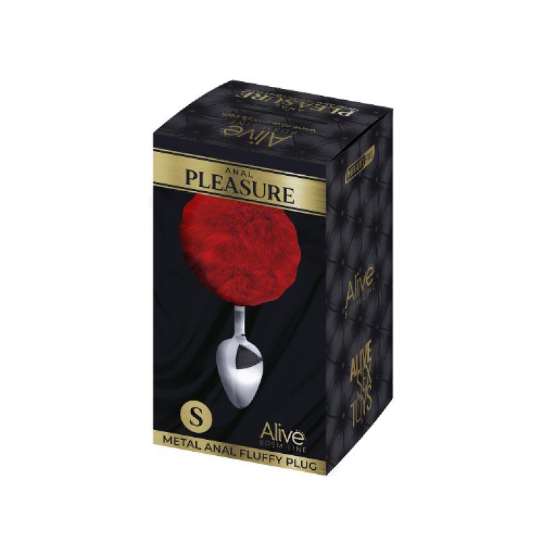 Alive Metal Fluffy Plug Red S - Just for you desires