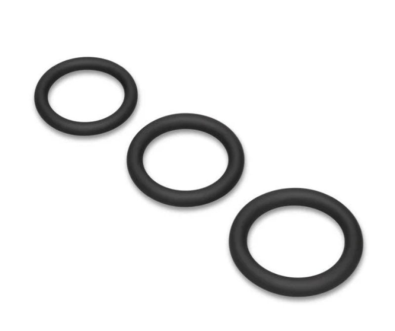 b-Vibe Snug Ring Lite - 3-Pack Snug Fit Silicone Cock Ring - Just for you desires
