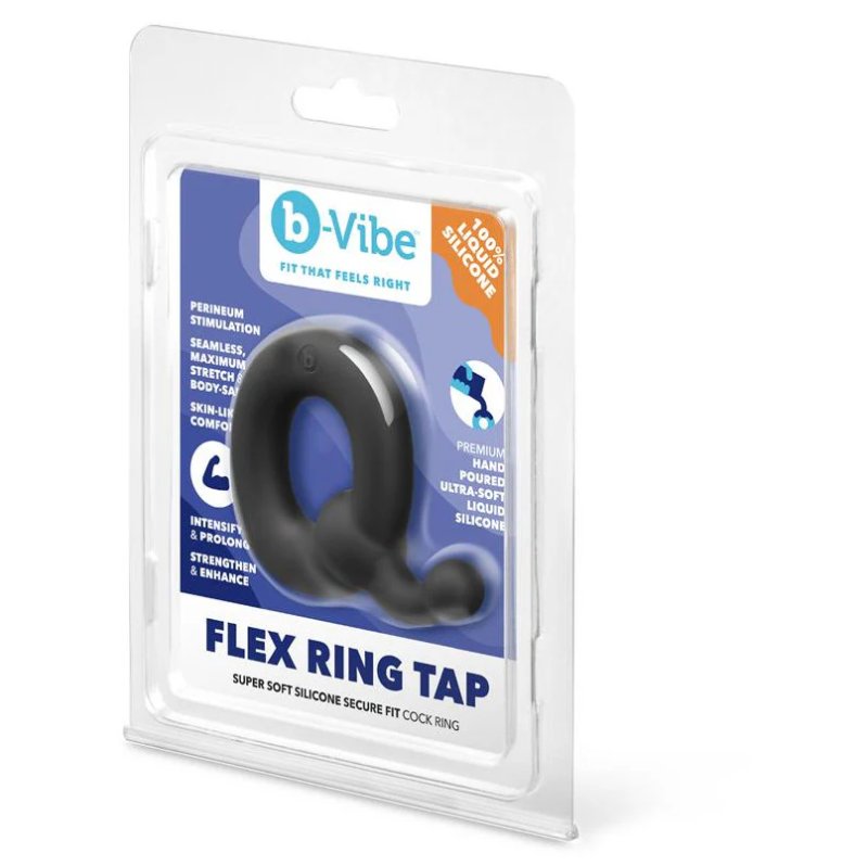 b-Vibe Flex Tap - Silicone Cock Ring - Just for you desires