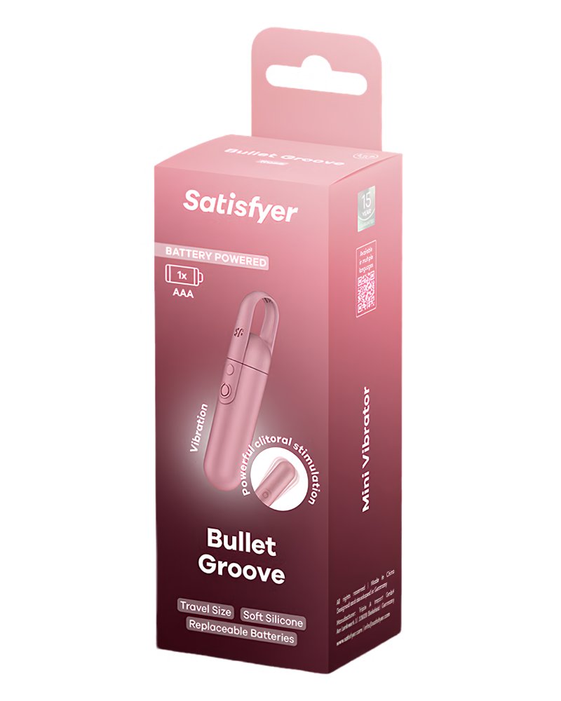 Satisfyer Bullet Groove Battery Series rose