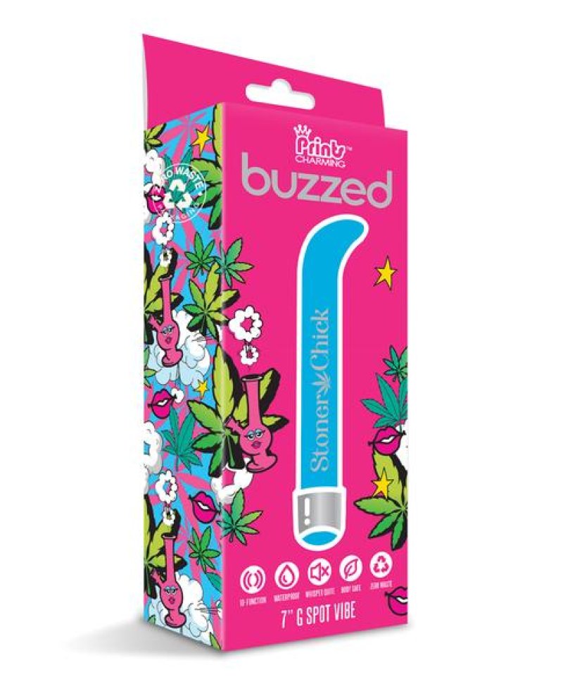 Prints Charming Buzzed 7" G Spot Vibe Stoner Chick****