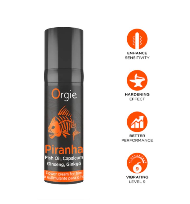 Orgie Piranha Power Cream 15ml - Just for you desires
