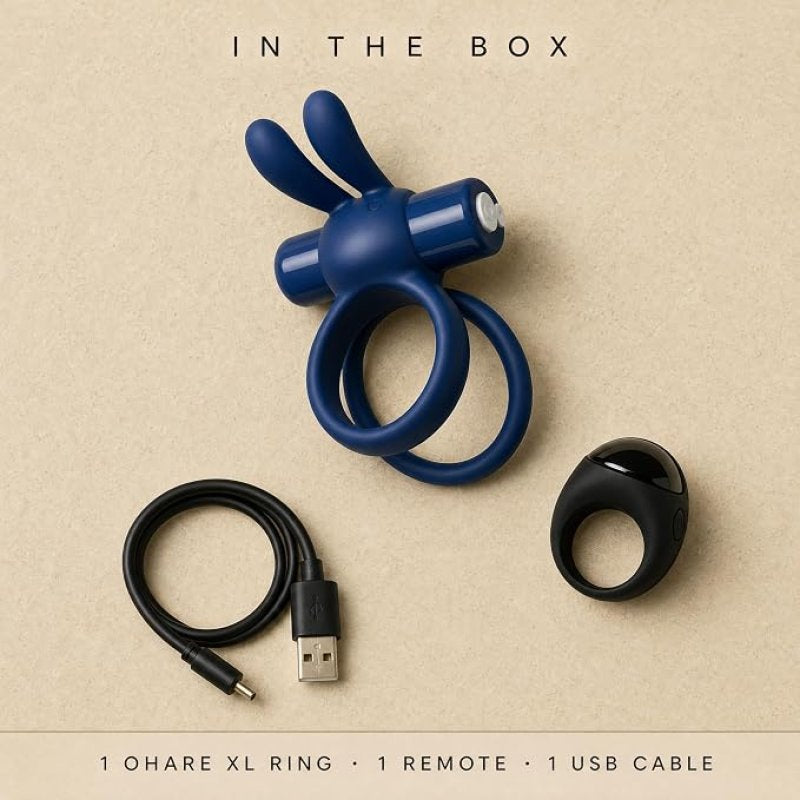 Screaming O Remote Controlled Ohare XL Vibrating Ring - Blue**** - Just for you desires