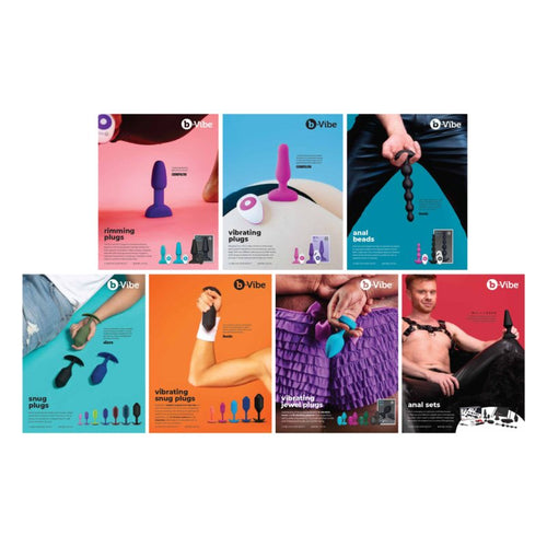 b-Vibe Product Easels Set of 7 - 8.5"x11" - Just for you desires