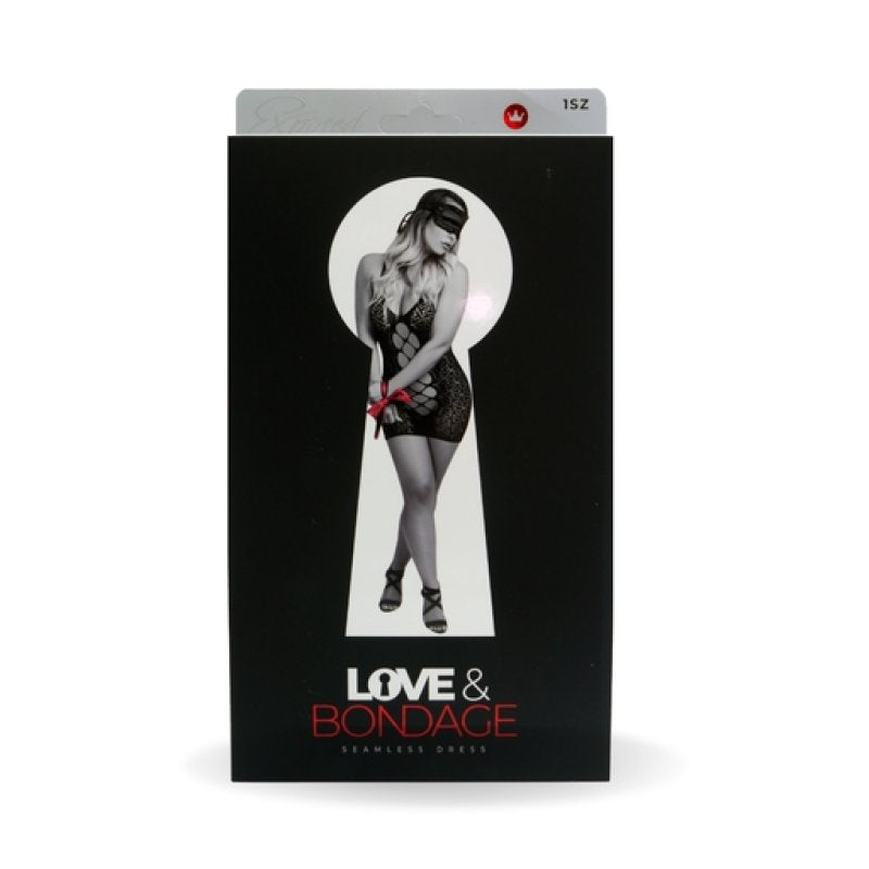 Bondage Set L122 Dress Black**** - Just for you desires