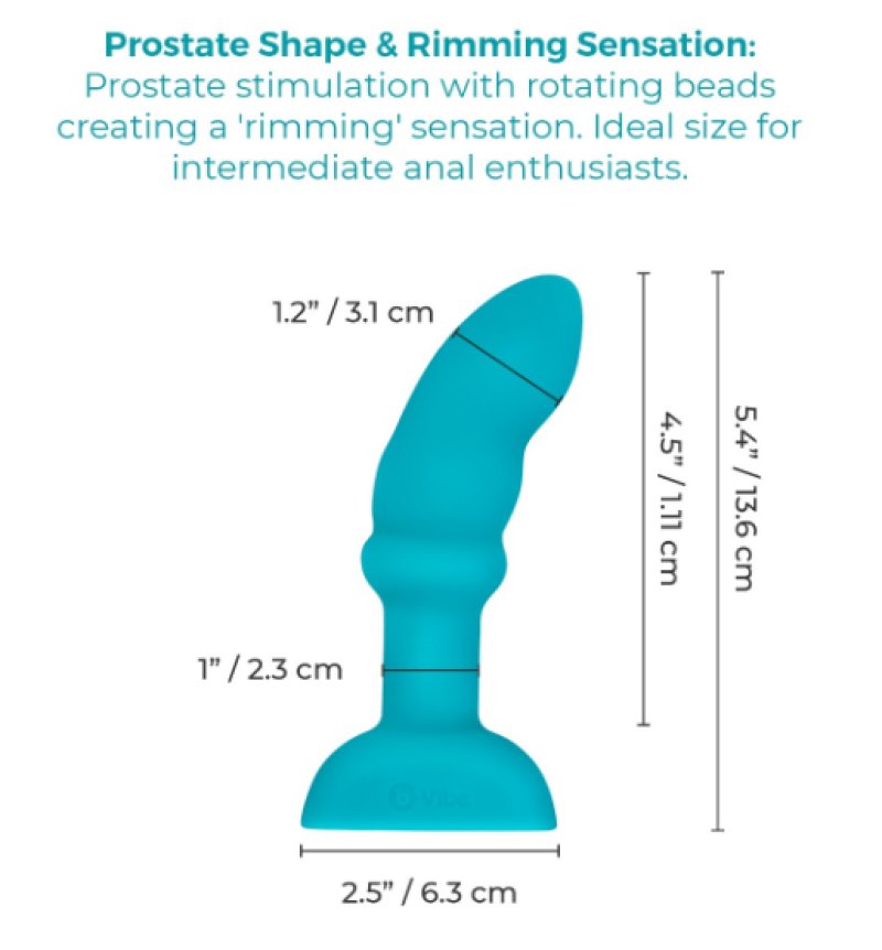 b-Vibe Remote Control Rimming P-Spot Plug - Just for you desires