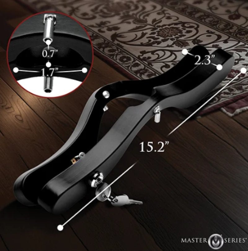 Master Series Exposed E-Stim Wooden Humbler - Just for you desires