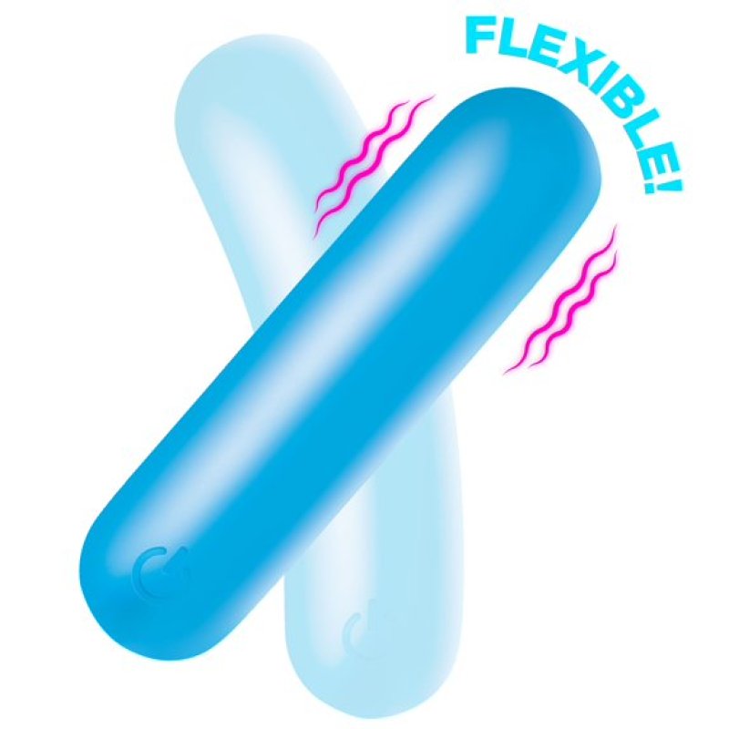 BANG! Flexible Silicone Bullet - Blue