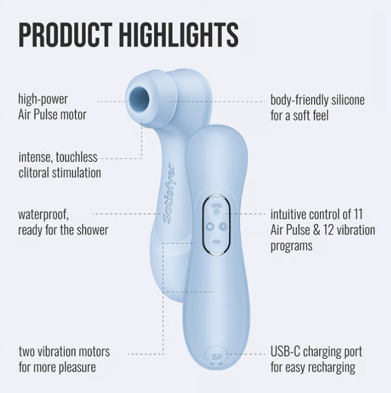 Satisfyer Pro 2 Generation 4 serene blue - Just for you desires