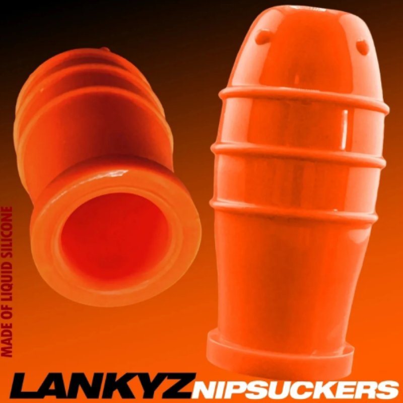 OXBALLS LANKYZ silicone nipsuckers ORANGE - Just for you desires