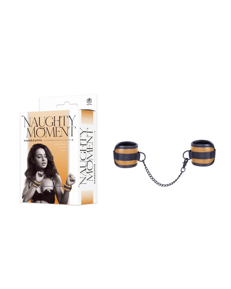 NAUGHTY MOMENT HAND CUFFS YELLOW