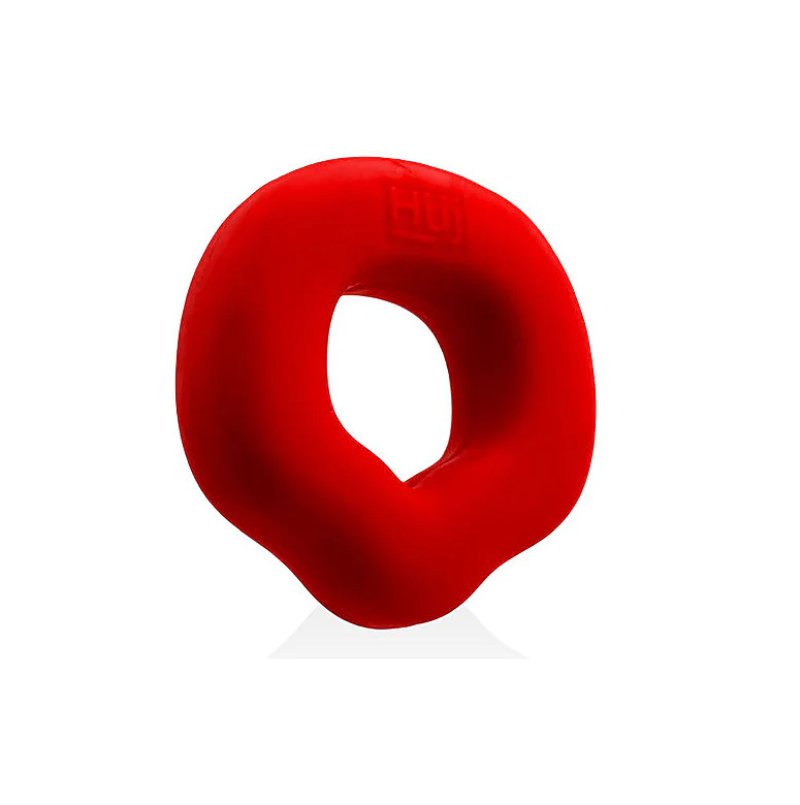 HUNKYJUNK FIT GRIPS 2-pack ergo-fit cockrings BLACK/RED