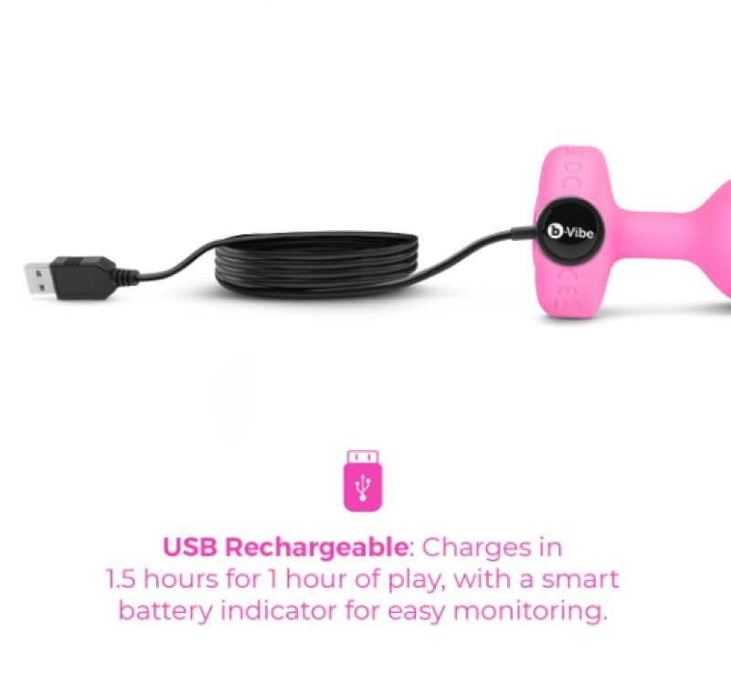 b-Vibe Vibrating Heart Plug S/M