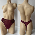 Burgundy Lace G-String Medium 20pc Bag