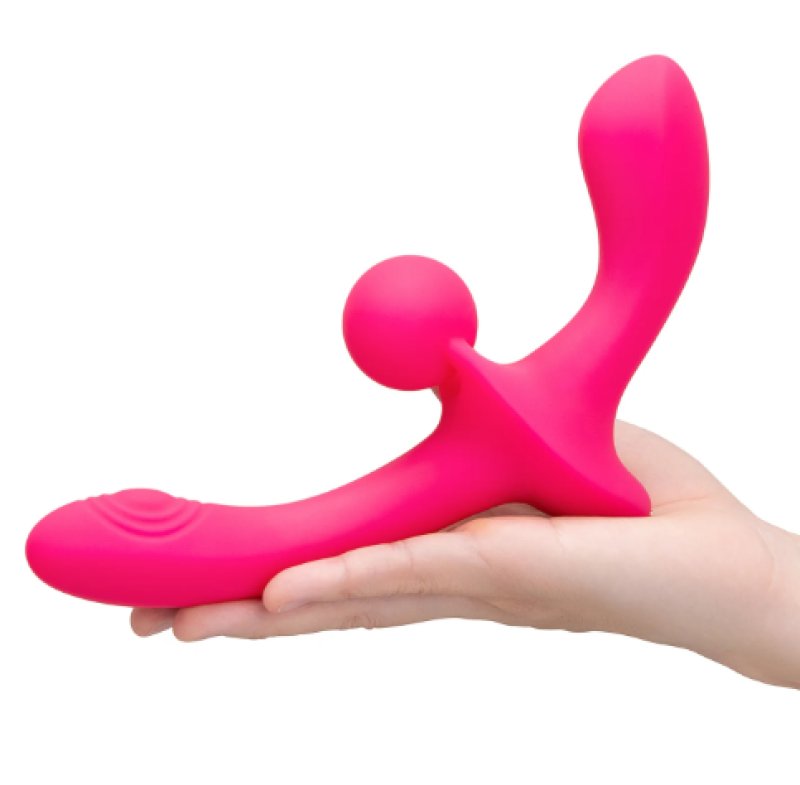 Together Toy Double Tap Dual-Ended Vibrating Strapless Strap-on
