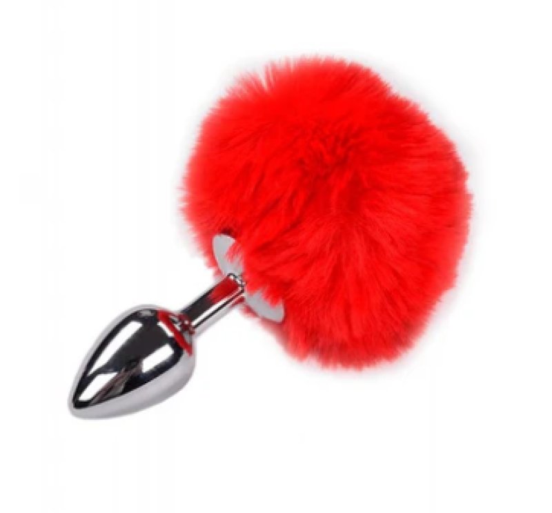 Alive Metal Fluffy Plug Red L**** - Just for you desires