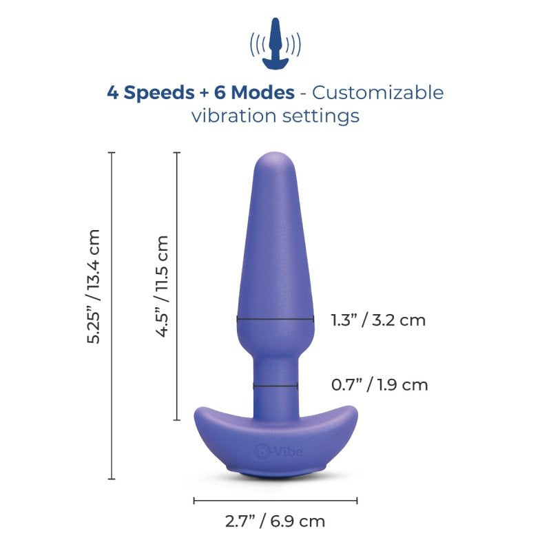 b-Vibe Butties Shake Slimline Vibrating Silicone Plug