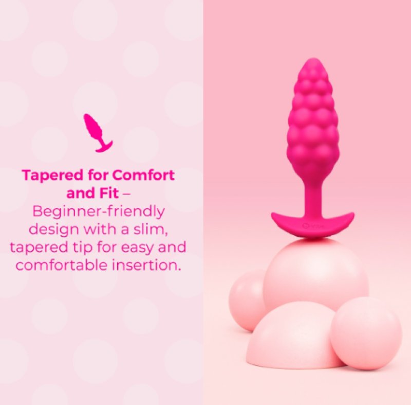 b-Vibe Bump Texture Plug - Pink