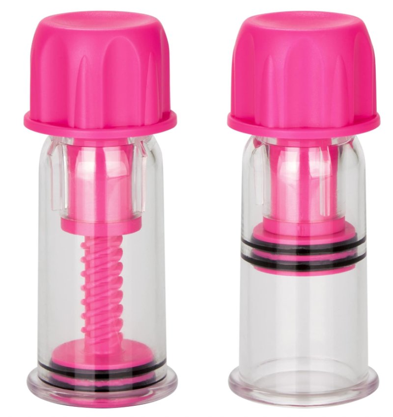 Nipple Play Vacuum Twist Suckers Pink