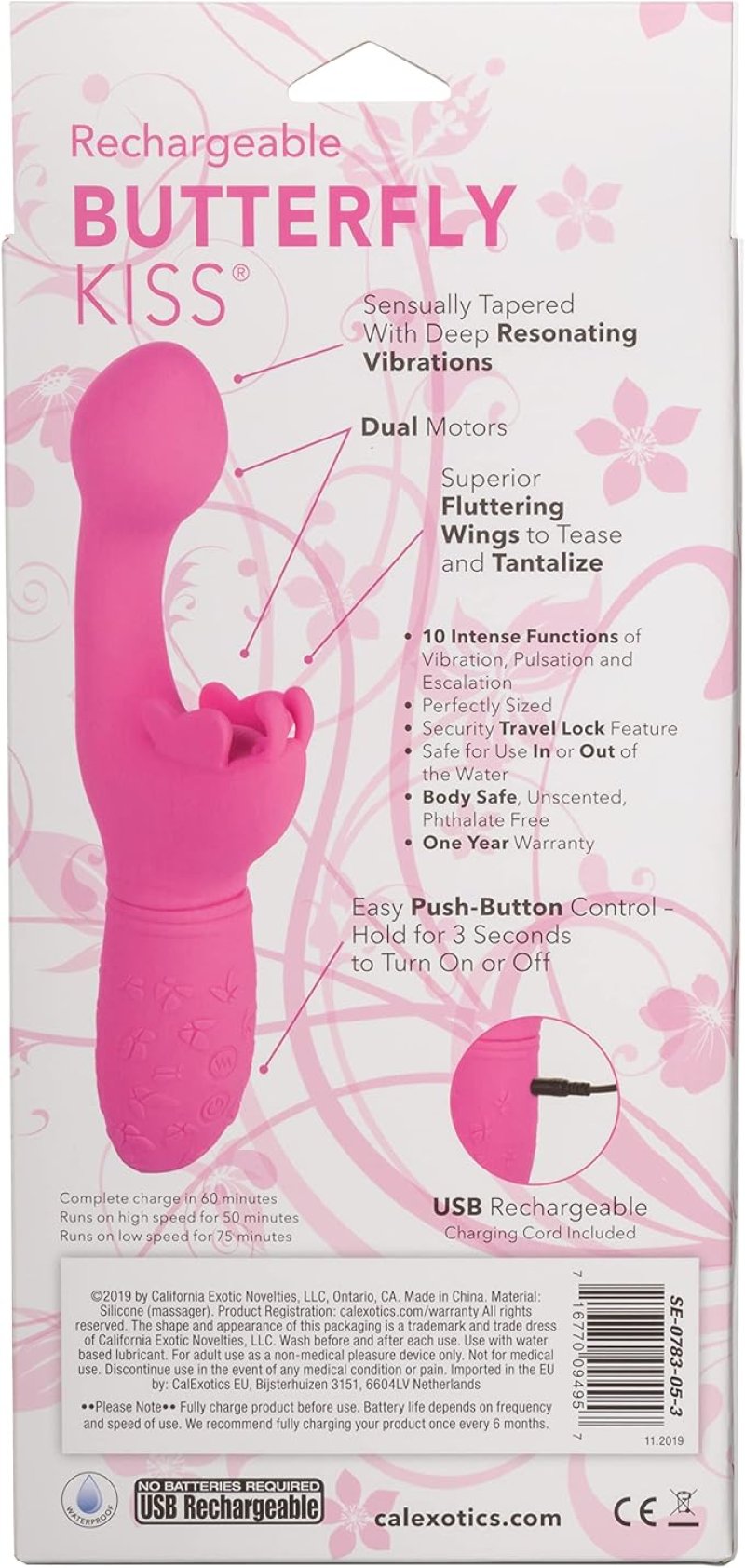 Butterfly Kiss Rechargeable - Pink