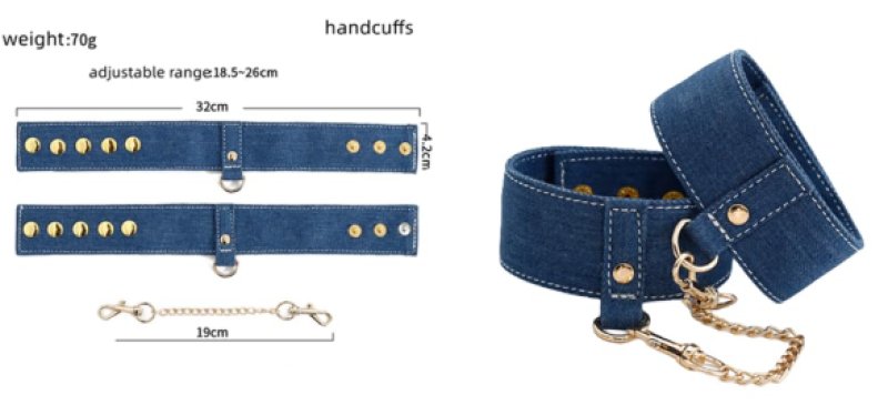 Ride 'Em Premium Denim Collection Wrist Cuffs**** - Just for you desires