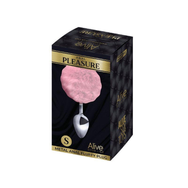 Alive Metal Fluffy Plug Pink S - Just for you desires