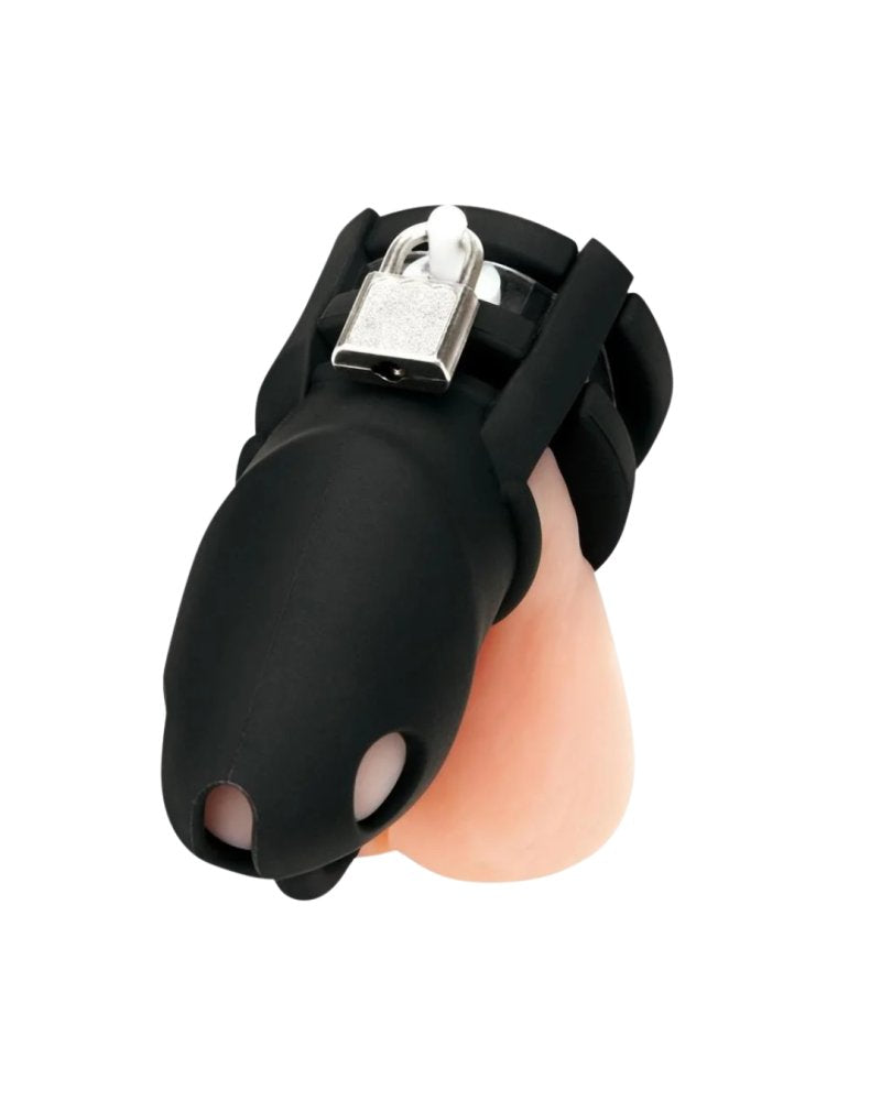 Blue Line Silicone Small 2" Cock Cage With Ball Divider - Just for you desires