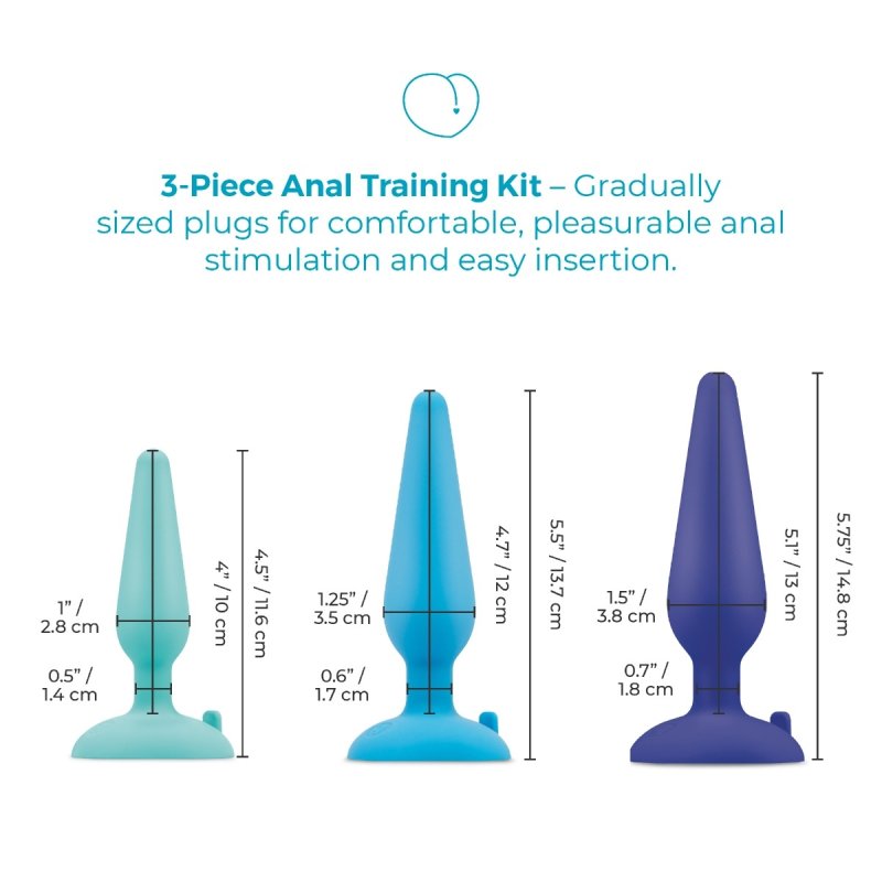 b-Vibe 3pc Anal Training Kit - Just for you desires