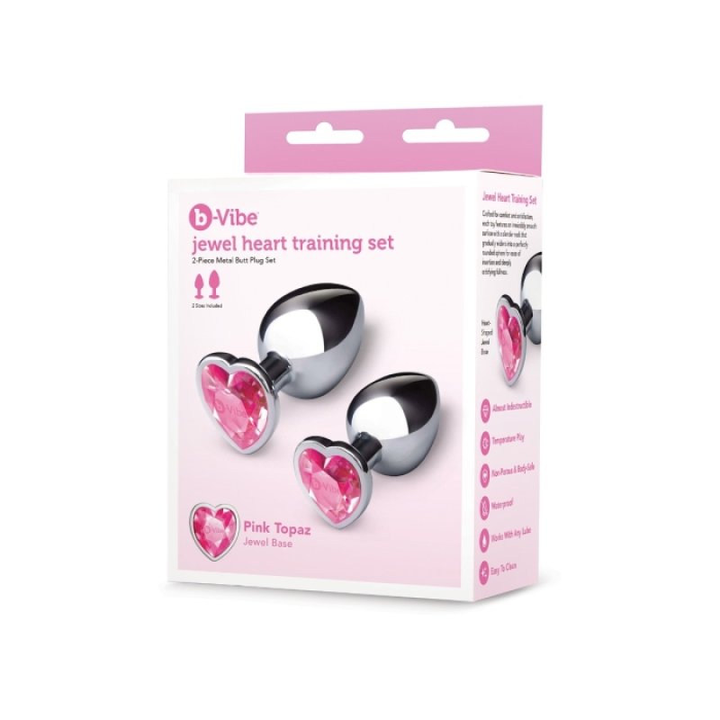 b-Vibe Jewel Heart Metal Training Set - Just for you desires