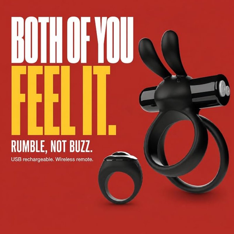Screaming O Remote Controlled Ohare XL Vibrating Ring - Black****