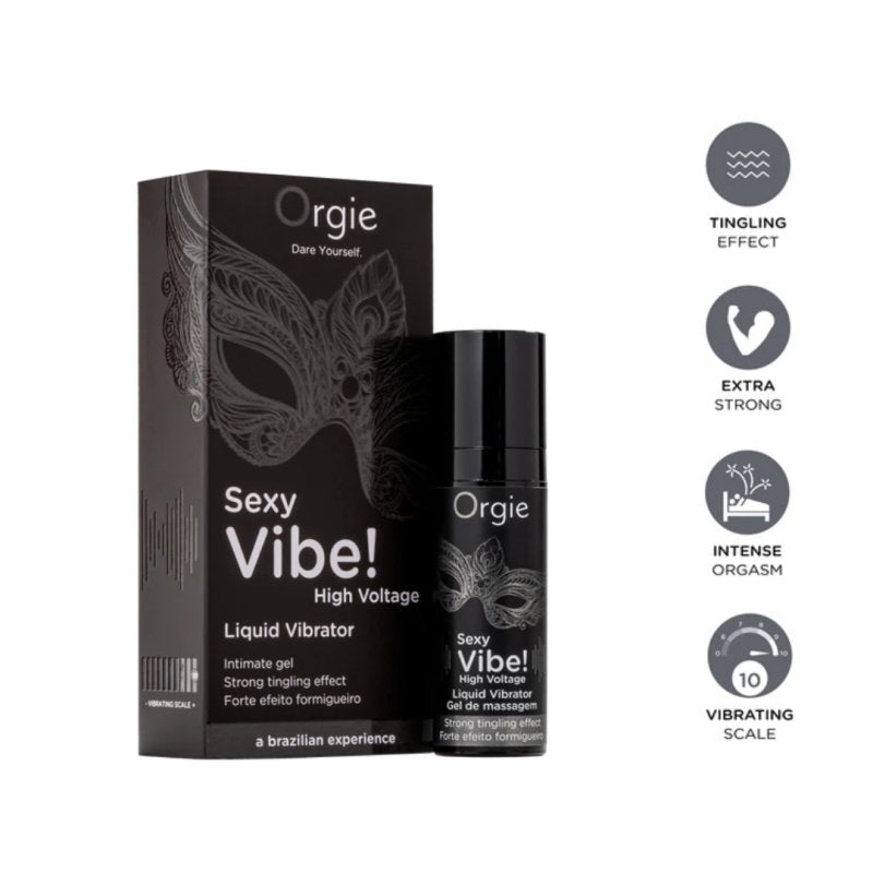 Orgie Sexy Vibe! High Voltage Liquid Vibrator 15ml