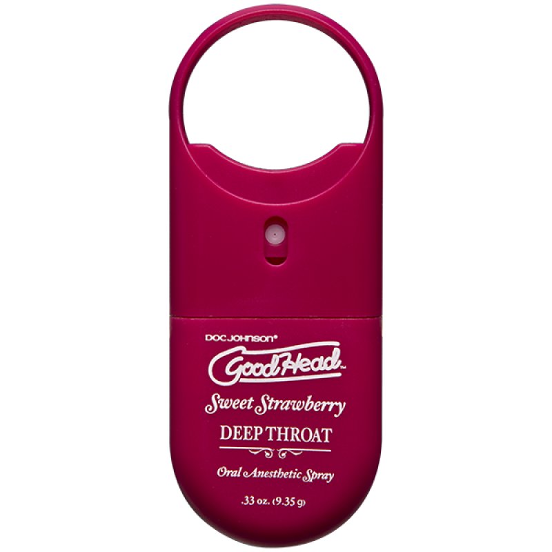 GoodHead - Juicy Head Dry Mouth Spray To-Go - Strawberry - .30 fl. oz. - Just for you desires