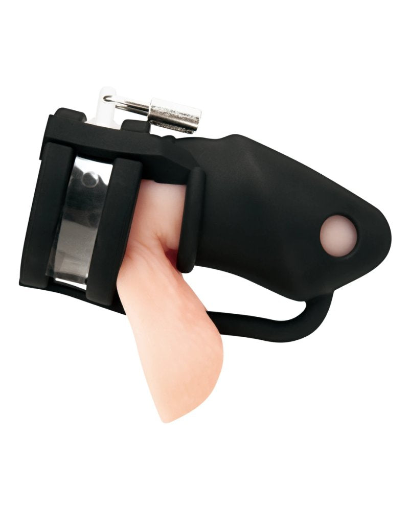 Blue Line Silicone Small 2" Cock Cage With Ball Divider - Just for you desires