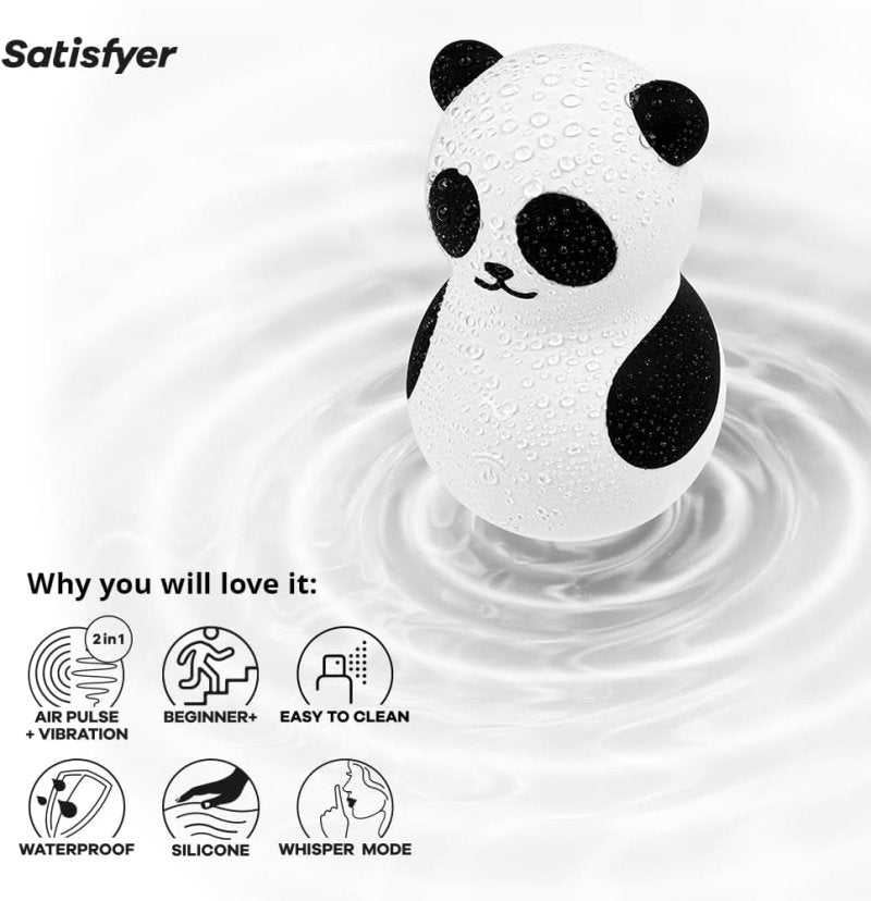 Satisfyer Pocket Panda black & White